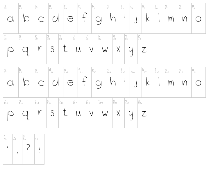 Ocean City Park font map